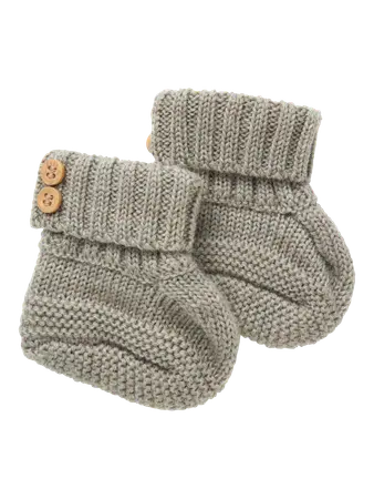 Lil’ Atelier - Babyfutter med Knapper - strik - Dried Sage