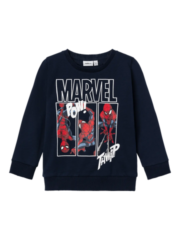 Name It  Spiderman Bluse - Jessie - Dark Sapphire