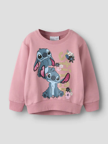 Name It Sweatshirt - NmfJinny - Stitch - Lilas