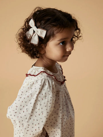 Lil’ Atelier Skjortebluse - Nmfrasia - Turtledove Red Dahlia