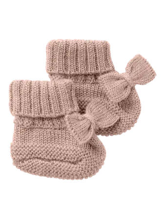 Lil’ Atelier - Babyfutter med Sløjfe - Strik - Shadow Grey