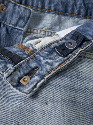 Name It Shorts - Nkfrose - medium Blue Denim/Rhinestones