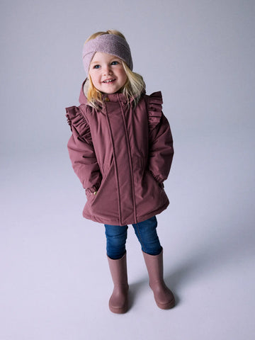 Name It - Jakke med flæser - Snow05 - Rose Brown