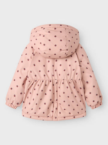 Lil' Atelier Vinterjakke - NmfLasnow05 - Misty Rose/Mariehøns
