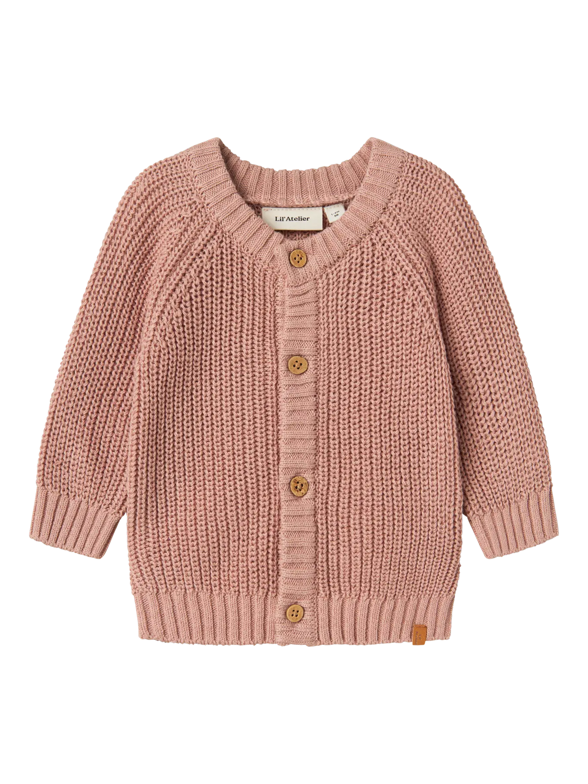 Lil' Atelier Strikket Cardigan - Nbfemlen Noos - Misty Rose