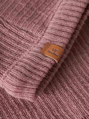 Lil’ Atelier Elefanthue - Nanson Knit Balaclava - Misty Rose