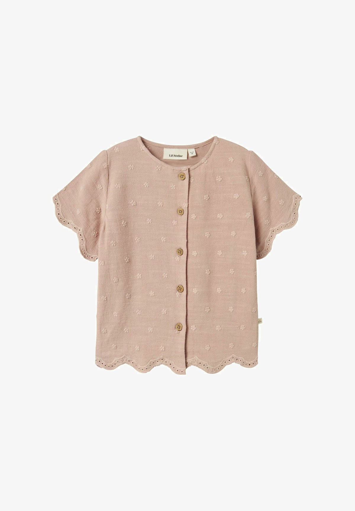Lil’ Atelier - Kaja Kortærmet Skjorte  - Misty Rose