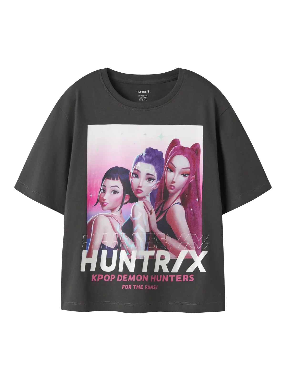 Name It T-shirt - Nkfmaja SS Nreg Noos Sky - Black Oyster/KPOP