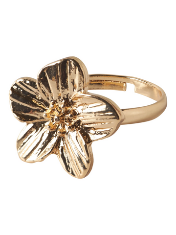 LMTD Ring - NlfHibi – Stilren fingerring med cool finish til teens i Guld/justerbar