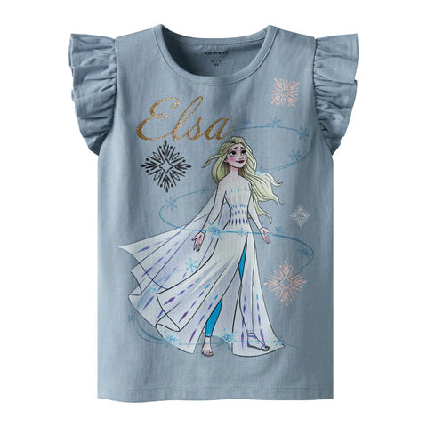 Name It T-shirt - Nmfjinny - Dusty Blue/Frozen