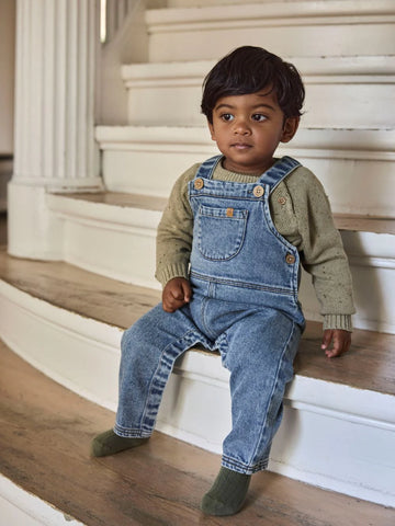 Lil’ Atelier - Baby Overall -Nbmkarole - Medium Blue Denim