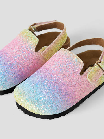 Name It Sandal - NknAvery Mules - Cradle Pink/Rainbow
