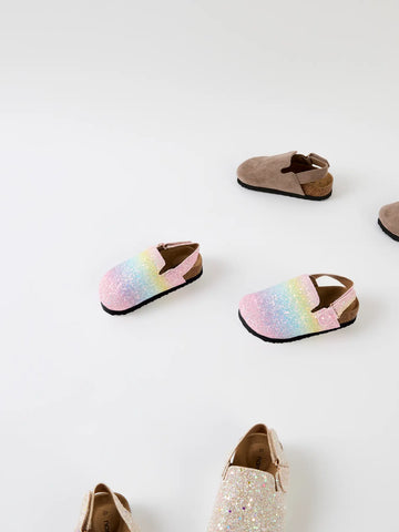 Name It Sandal - NknAvery Mules - Cradle Pink/Rainbow