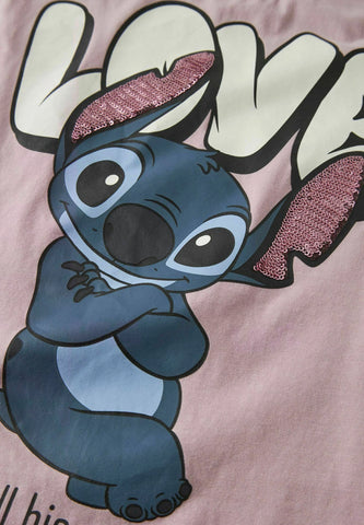 Name It T-shirts SS -Nkfodina - keepsake lilac/Stitch