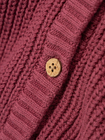 Lil 'Atelier - Emlen Langærmet Strik Cardigan - Dry Rose