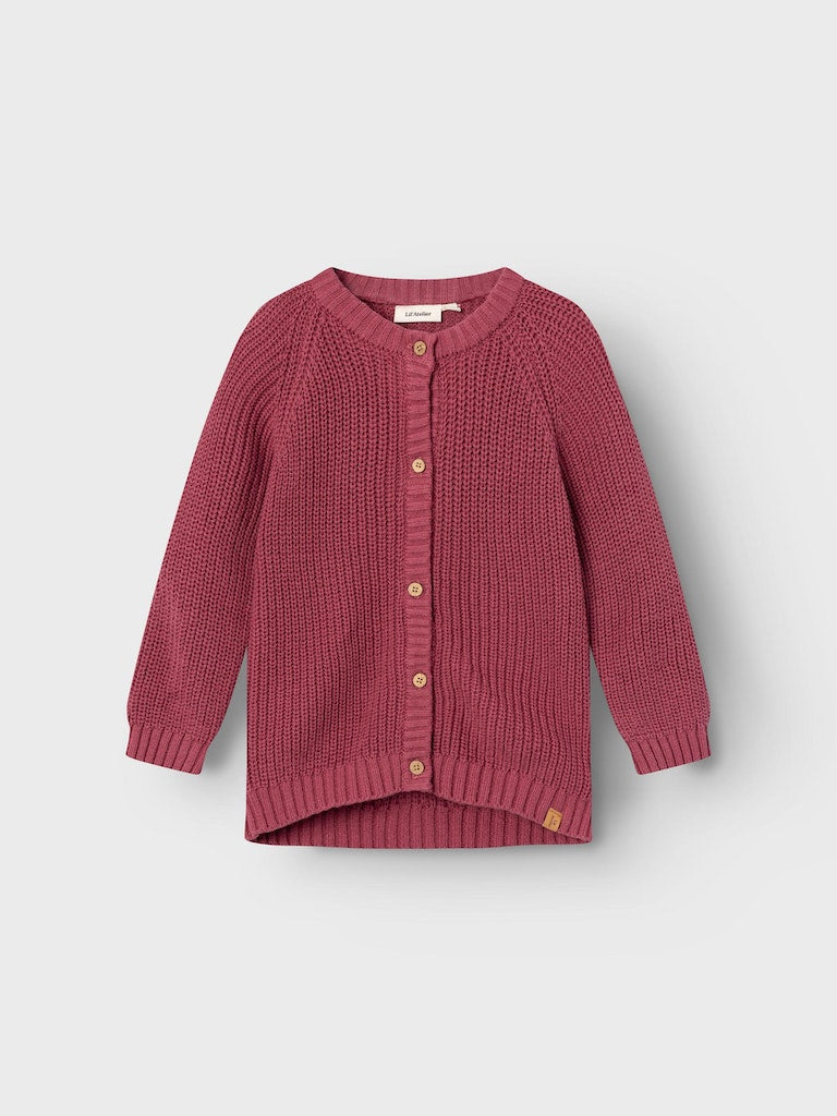 Lil 'Atelier - Emlen Langærmet Strik Cardigan - Dry Rose