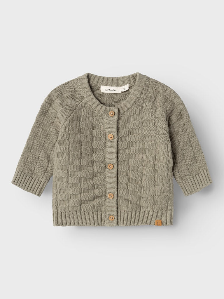 Lil 'Atelier - Larson Langærmet Strik Cardigan -  Laurel Oak