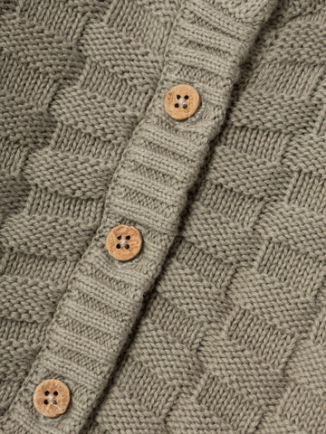 Lil 'Atelier - Larson Langærmet Strik Cardigan -  Laurel Oak