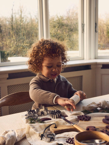 Lil' Atelier Baby Cardigan - NBMtheo - Shitake