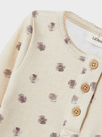 Lil 'Atelier - Gaya Langærmet Slim Bluse Jan - Fog Flower