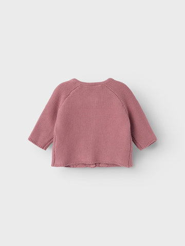 Lil 'Atelier - Dora Langærmet Loose Strik Cardigan - Nostalgia Rose