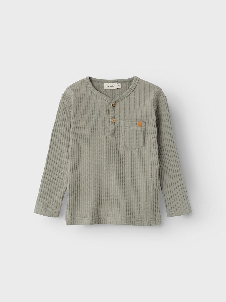 Lil 'Atelier - Dimo Langærmet Slim Bluse - Dried Sage