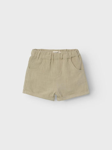 Lil 'Atelier - Dolie Fin Loose Shorts - Moss Gray