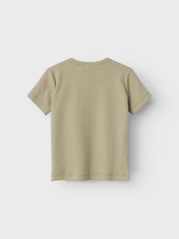 Lil 'Atelier - Gago Fan Kortærmet Top - Moss Gray