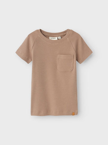 Lil 'Atelier - Gago Kub Kortærmet Slim T-Shirt -  Mocha Meringue