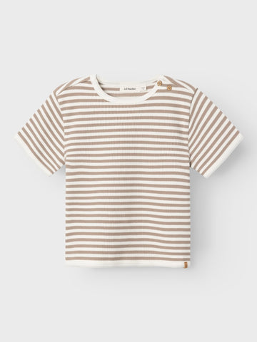 Lil 'Atelier - Jonas Kortærmet Løs T-Shirt - Mocha Meringue Coconut milk