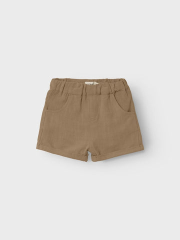 Lil 'Atelier - Dolie Fin Loose Shorts - Tigers Eye