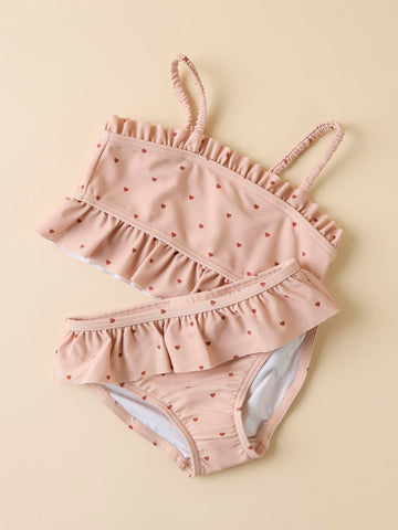 Lil 'Atelier - Helga Bikini - Rose Dust / Hjerter