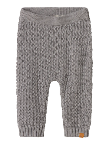 Lil’ Atelier Baby Pants- Nbmkanto - Ultimate Grey/Strik