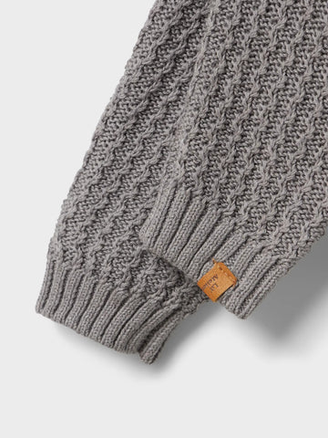 Lil’ Atelier Baby Pants- Nbmkanto - Ultimate Grey/Strik