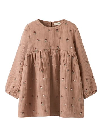 Lil' Atelier Kjole - Nmftamina -  Roebuck/Blomster