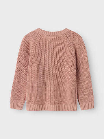 Lil' Atelier Strikket Cardigan - Nmnemlen Lin - Misty Rose
