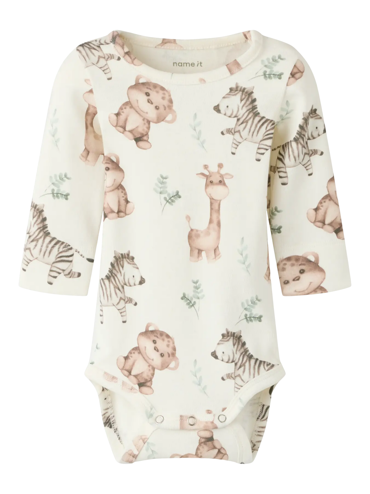 Name It - Baby Body - Nbnhanimal - Coconut Milk/Dyr