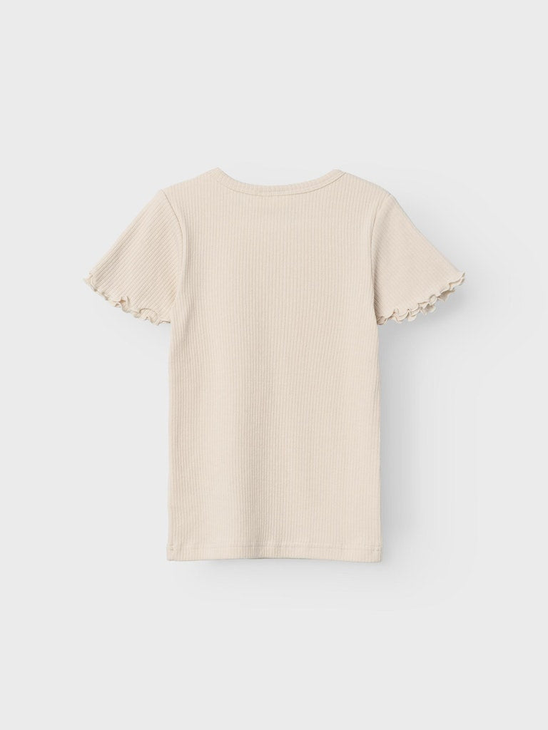Lil 'Atelier - Helga Kortærmet Slim T-Shirt - Turtledove