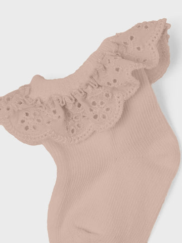 Lil 'Atelier - Dertrud Strømpe - Rose Dust
